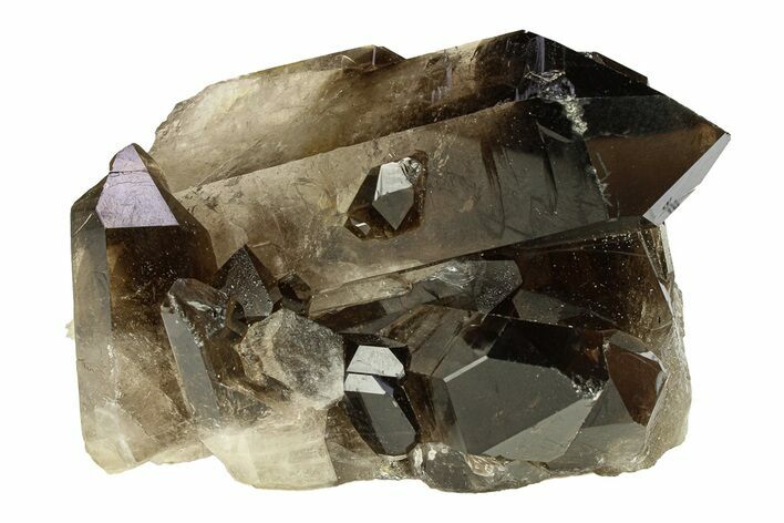 Dark Smoky Quartz Crystal Cluster - Brazil #302205